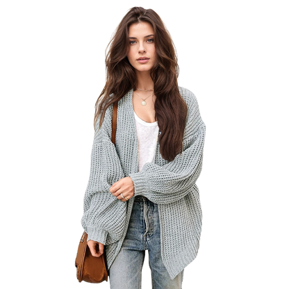 Lantern Sleeve Cardigan Oversized