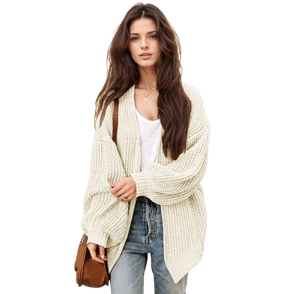 Lantern Sleeve Cardigan Oversized