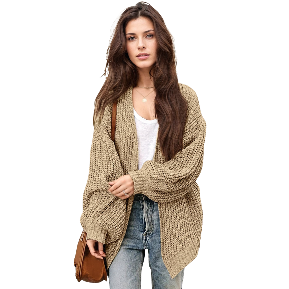 Lantern Sleeve Cardigan Oversized